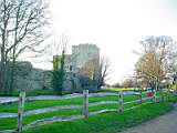 View from the sailing club to the Castle