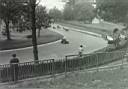 Nev & Bev leading the pack into the first bend at Crystal Palace