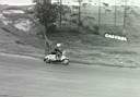 Les Rafferty cranking the 125cc Wildcat into a left hander at Cadwell