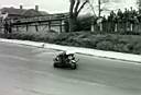 Pete Hockley checking on his pursuers at Mallory