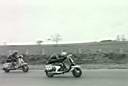 My old adversaries, Chris Watson and Mick Dawson in the 150cc class.  This shot was taken at Mallory park.  Mick was weaving all over the back straight trying to get Chris out of his slipstream when I simply cruised past both of them on power alone.  A lovely feeling!