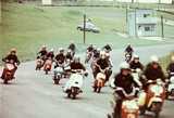 Parade lap for the up to 125cc's at Lydden