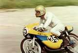 Ron Moss on the works Wildcat 125cc Yamaha