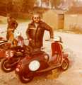 Geoff posing with his SX200 Wildcat before a race at Lydden in the 70's