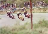 Geoff at the Lydden Festival of Speed 1975 on the SX200 Wildcat.  This was another succesful scooter that he won a lot of races on.