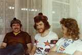 Geoff with his feet up, with Tony Wilcocks and Dave Buggins  at the I.O.M. in the early 70's.  Yes, they were in the bar!!!