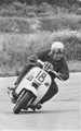 Geoff on the works Wildcat Gp 125cc. His first race Gp.  Not as fast as the 125 Vega